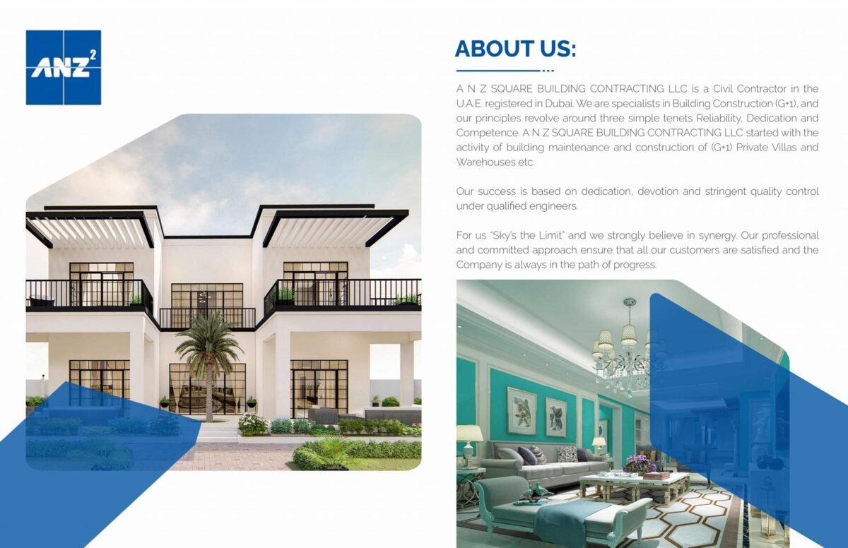 Company Brochure/Company Profile Dubai, Ajman, UAE